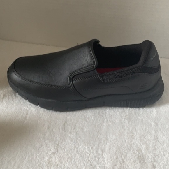 Skechers Black Loafers Slip-On Shoes memory foam - Picture 7 of 8